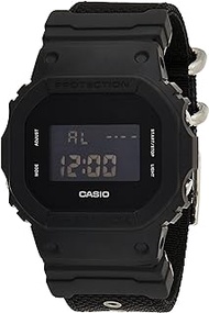DW-5600BBN-1 G-Shock Black Out Basic Digital Men039;s Watch (Nylon Band), Blue, 48.9, Digital
