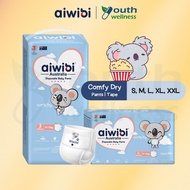 Aiwibi Comfy Dry Baby Diaper Tape / Pants (1 Pack) 1.8mm Ultra Thin