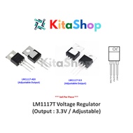 LM1117T Voltage Regulator  (Output : 3.3V / Adjustable)