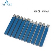 FATY~Lathe Cutting Metal Tip 1/4" AR4-C6 C-6 C4-C6 C6 CNC Kit Tipped 10pcs BR4-C6 Bit