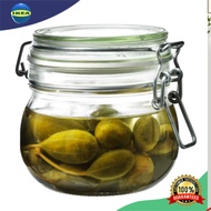 Jar jar set Clear Glass jar with Wire Cover 500 ML KORK jar with lid, clear glass