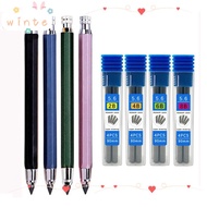 WINTE Mechanical Pencil 2B/4B/6B/8B Pencil Refill Metal Sketch Comics Design Writing Art Painting