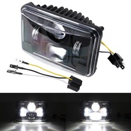 1 pcs LED Headlight Hi/Low Beam 4X6" Light for Freightliner Classic International 9300 H4651 H4652 H