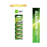 GP Battery Super Alkaline 12V 23A/A23/MN21 Remote Control Car Key Doorbell Autogate (Card of 5) 23A 