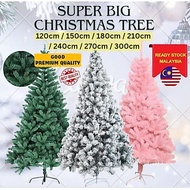(Ready Stock) 4ft / 5ft / 6ft / 7ft / 8ft / 9ft / 10ft Xmas Tree 圣诞树 Christmas Green Pink Snow Decor