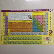 Periodic Table of the Elements A3 Size (3 Thai Chinese English)