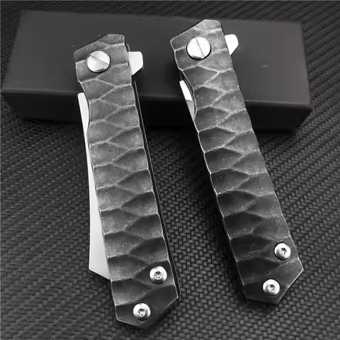 Tanto Knife Folding Tactical Razor Marked D2 Steel Blade Bearing Hunting Survival Pocket Knives Outd