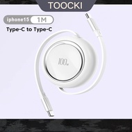 Toocki PD 100W Type C to USB C USB C To Lightning Cable Retractable Fast Charge Data Cable For iPhone 15 MacBook Samsung Xiaomi USB C To Lightning Cable