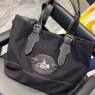 Vivienne Westwood Saturn Canvas Big Bag Handbag 2025 New Armpit Bag Womens Denim Shopping Big Bag Ca
