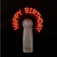 kipas angin mini portable kipas angin tulisan i love you led mini fan