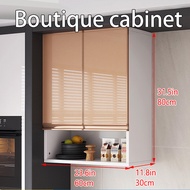 Kitchen Hanging Cabinet wooden Wall Storage Cabinet Kabinet tempering glass Cabinet Wall Kitchen Top  Cabinet