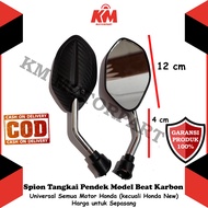 Spion Beat Variasi Carbon Pendek Universal Motor Honda Vario Scoopy Supra PCX