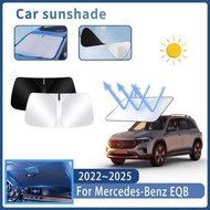Foldable Car Sun Visor For Mercedes-Benz EQB 2022~2025 Front Windshield Sunshade Heat Insulation Sum