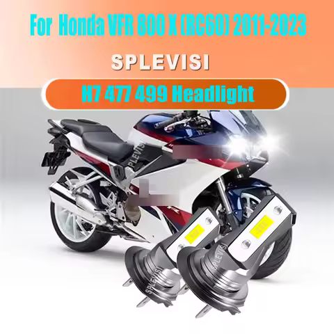 H7 LED Motorcycle Headlight Bulbs Perfect for Foggy & Dark Conditions For Honda VFR 800 X (RC60) 201