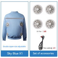 Four Fan Air Conditioning Clothing Summer Cooling Cooling Cooling Fan Clothing Jacket Reflective Sun
