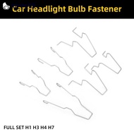 QUENNA 6Pcs Car Headlamp Light Bulb Retainer Spring Clips Buckles Metal Headlight Bulb Spring Clips 