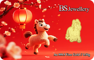 BS JEWELLERY 999.9 PURE GOLD HORSE EDITION GOLDBAR 2026