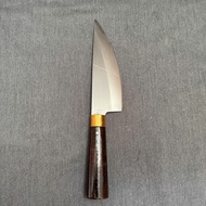 Dao thép trắng hình bầu 2 kích cỡ dùng để thái lọc thịt