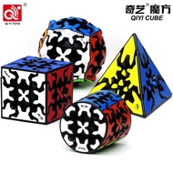 Qiyi Gear Magic Cube Gear Speed Cube 3x3x3 Gear Cube Gear Pyraminx Cylindrical Gear Cube and Gear Ba