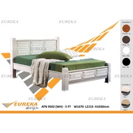 EUREKA 02 Queen/King Bed Frame / Katil Kayu Wood (Deliver & Installation Klang Valley)