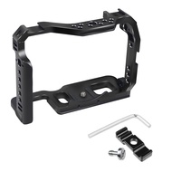 XT-XINTE Aluminum Alloy Camera Cage w 1/4'' Screw Hole Cold Shoe ARRI Hole for Sony A7R3/A7S3/A7R4/A