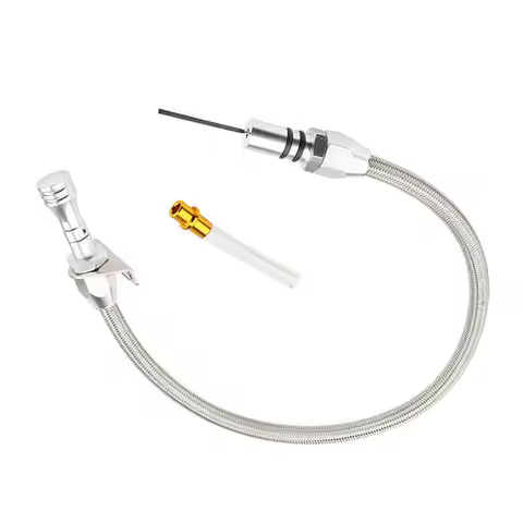 Firewall Mount Transmission Dipstick Stainless Steel Tube for GM 4l80e 4l60e Chevrolet SBC BBC Th350