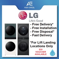 LG WT1410NHEG | WT1410NHB 14/10KG AI DD™ FRONT LOAD WASHTOWER™ WASHER CUM DRYER