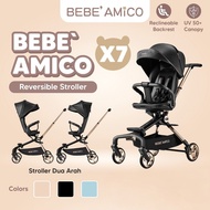 bebe amico X7 Reversible Babystroller Can Face Mother Two-Way Rotating Child Stroller