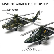 1:72 Scale Helicopter Model Plastic Snap-Fit Kit AH-64 Apache & EC-665 Tiger Assembly Puzz