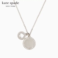 KATE SPADE NEW YORK SPOT THE SPADE PAVE CHARM PENDANT NECKLACE O0RU2606 สร้อยคอ