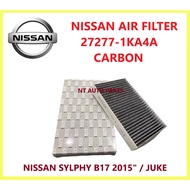 Nissan SYLPHY 2015-2018 / NISSAN JUKE LEAF Air Cond Cabin Filter(CARBON) (27277-1KA4A)