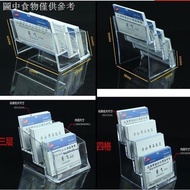 Tyk Business Card Case Desktop Business Card Holder Multi-Layer Business Card Storage Box Transparen