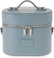 ETOILE - Oval Toiletry Case - Travel Makeup Bag Organizer with Shoulder Strap and Removable Divider,