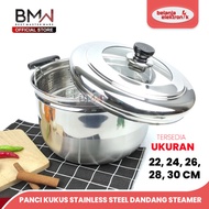 bmw STAINLESS STEEL STEAM POT DIRECT STEAMER POT 22, 24, 26, 28, 30 CM stainless steel pot steamer p