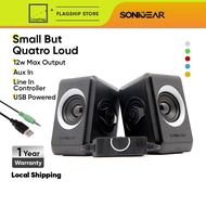 SonicGear Quatro 2 USB Speakers 2.0 Super Loud For Smartphones and PC