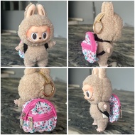 กระเป๋าเป้ สะพายหลัง ตุ๊กตา Labubu Macaron 17 cm สีชมพู น่ารักๆ  สินค้าพร้อมส่ง
