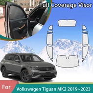 For Volkswagen VW Tiguan-L MK2 BW AD 2019~2023 Car Full Coverage Sunshade Anti-UV Auto Accessories W