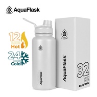 Aquaflask (32oz) ARCTIC WHITE Vacuum Insulated Drinking Water Bottle Aqua Flask