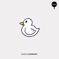 Smokebomblab kids kids duck Fat duck duck Waterproof Tattoo Sticker