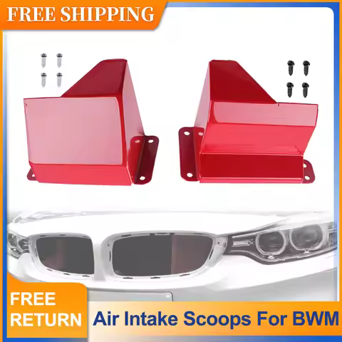 Aluminum Dynamic Air Intake Scoop Left and Right Kit Compatible with BMW F30 F31 325i 320i 328i 330i