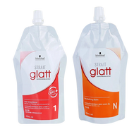 (แบบถุง) แท้/ถูก ครีมยืดผม Schwarzkopf Strait Glatt ชวาร์ฟคอฟ ยืดผม แกรท มี 2 สูตร ขนาด 400 มล. x 2 