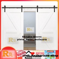 < Single Barn Door Sliding> Solid Timber Door / Pintu Kayu / Malaysia Door / Pintu murah