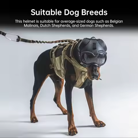 K9 Tactical Dog Helmet Military Hunting Training Helmet, Large Dog Patrol Dogs Sheepdog Pet Protecti