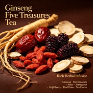 [Limited 7 Days Trial] Refreshing Ginseng Five Treasures Tea, Support Energy Recovery and Improve Da