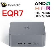 Beelink Mini PC EQR7 AMD R5 7535U/R7 7735U LPDDR5 24G RAM Dual SSD PCle 4.0 SSD Dual HDMI Display Wi