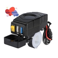 C1FB 20-80V E-Bike Handlebar USB Charger 24V 36V 48V 60V QC3.0 Quick Charger Adapter(Red Light) Easy