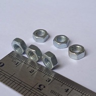WHITE NUT M5 KEY 8 NUT HEX NUT 5MM GALVANIZED NUT M5 PITCH DRAT 0.8 HEX M5 GALPANIS NUT HOLE DIAMETE