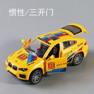 BMW Racing Car Police Car Toy Car Toy Children Inertial Car Model Open Door Boy Baby Gift Car Model 