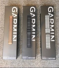 全新原廠 Garmin 不銹鋼錶帶 Stainless Steel Watch Band
