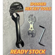 Tools Basikal Tools Hub Cone Spanner Hexagon Spanner Z Alley Key bicycle tools【READY STOCK】